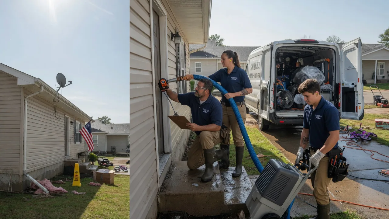 Ceiling Water Damage Restoration in Dubberly, LA near me
